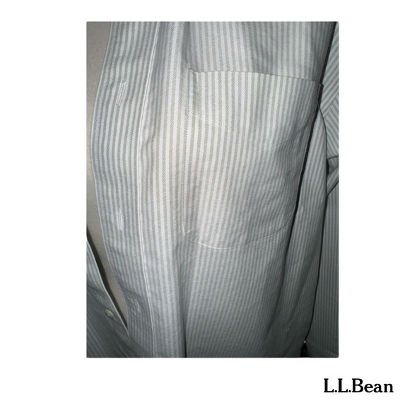 Vintage LL Bean oversized, striped button up shirt - Picture 3 of 4